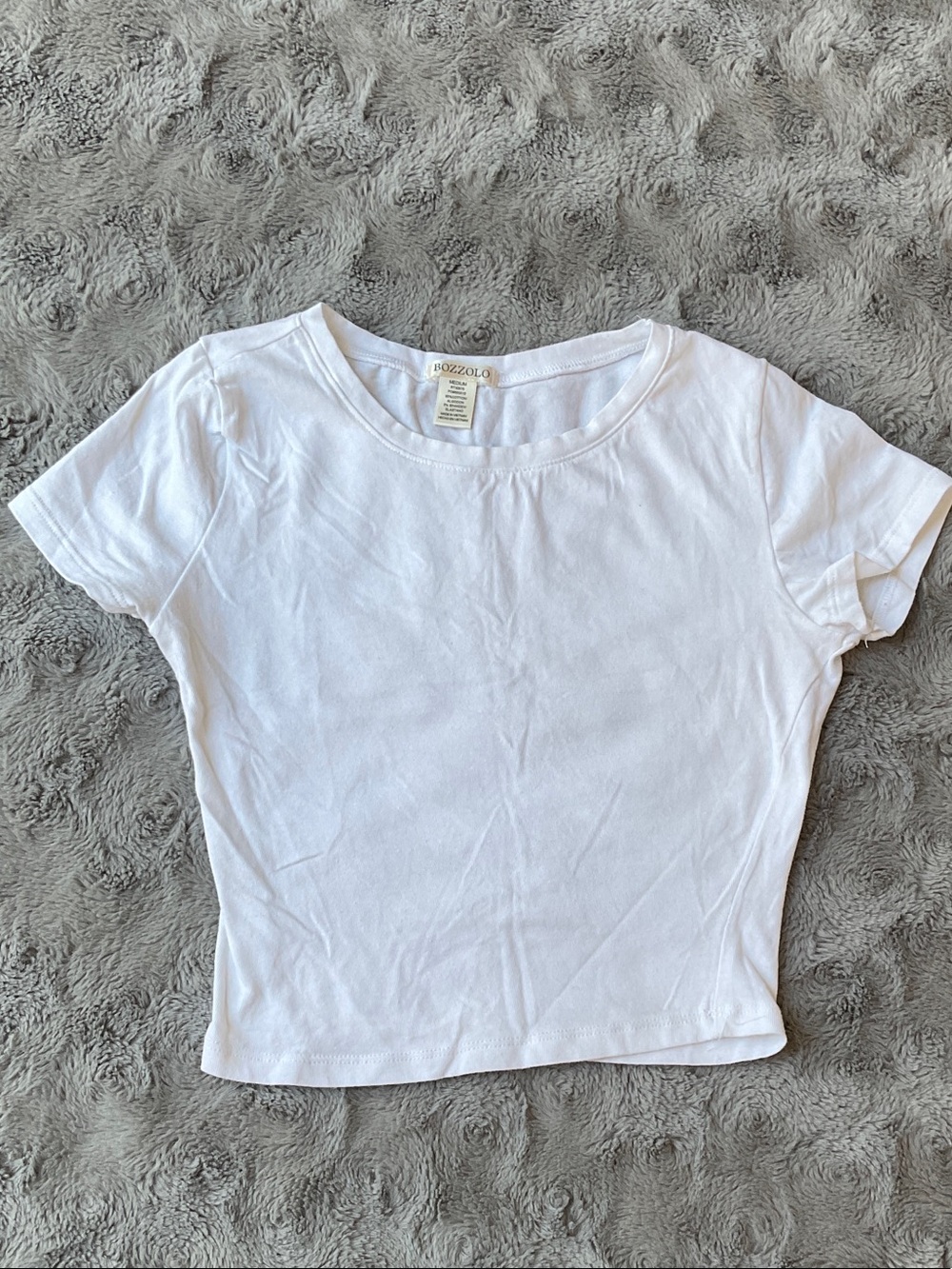 Bozzolo White Crop Top
